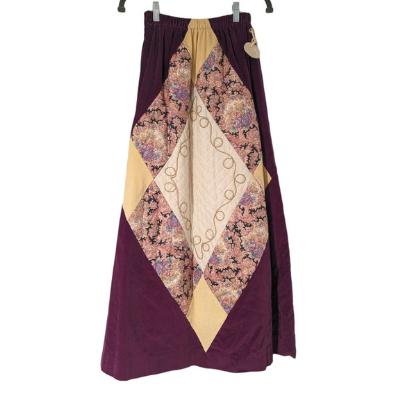 Chessa Davis Dresses & Skirts - RARE Vintage 70's Chessa Davis Bohemian Hippie Quilt Maxi Skirt